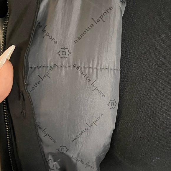 Nanette Lepore Black winter jacket size M - Picture 4 of 9